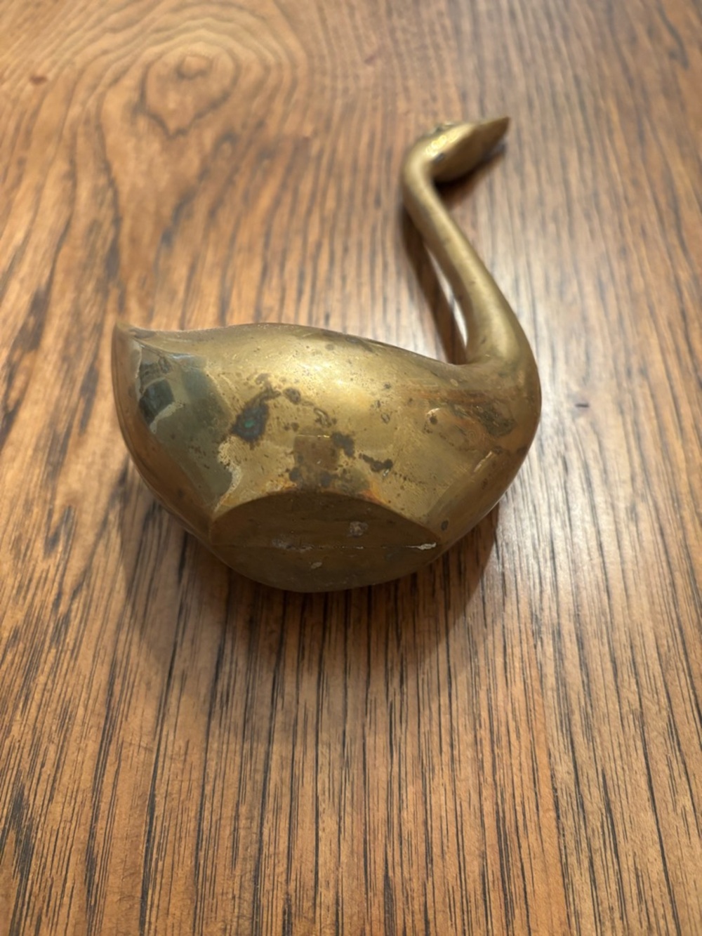 Vintage Solid Brass Swan Duck Family Set Mid Century Hollywood Regency Decor - Picture 4 of 16